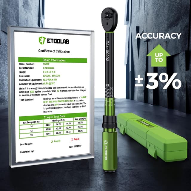 Detalle 2 de EToolab Torque Wrench 3/8 5-70 N·m