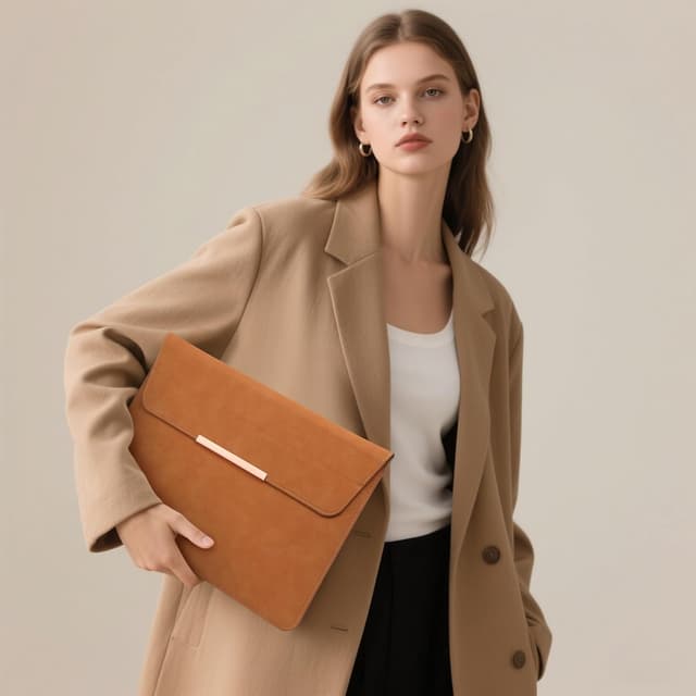 Thumbnail 6 de HYZUO 15–16 Zoll Laptophülle mit Standfunktion und Magnetverschluss (Smiley-Design)