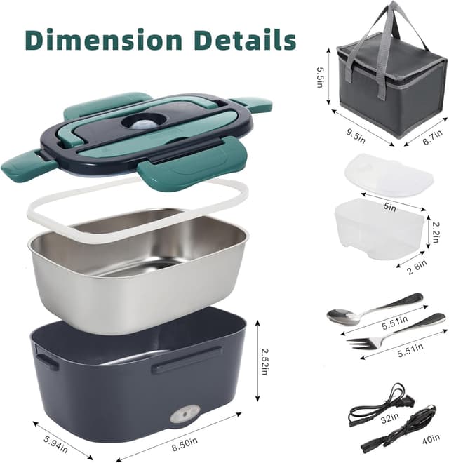 Thumbnail 4 de SOHIDA Electric Lunch Box 1.5L 80W