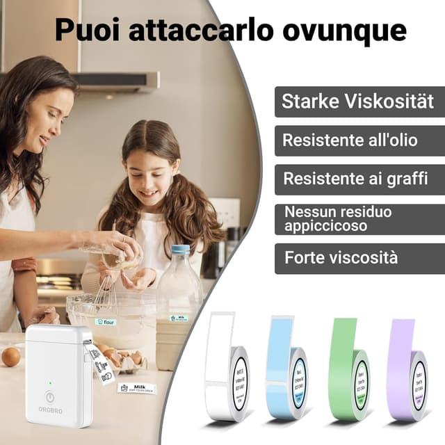 Thumbnail 6 de ORGBRO X1 Etichettatrice Termica Portatile 2000mAh