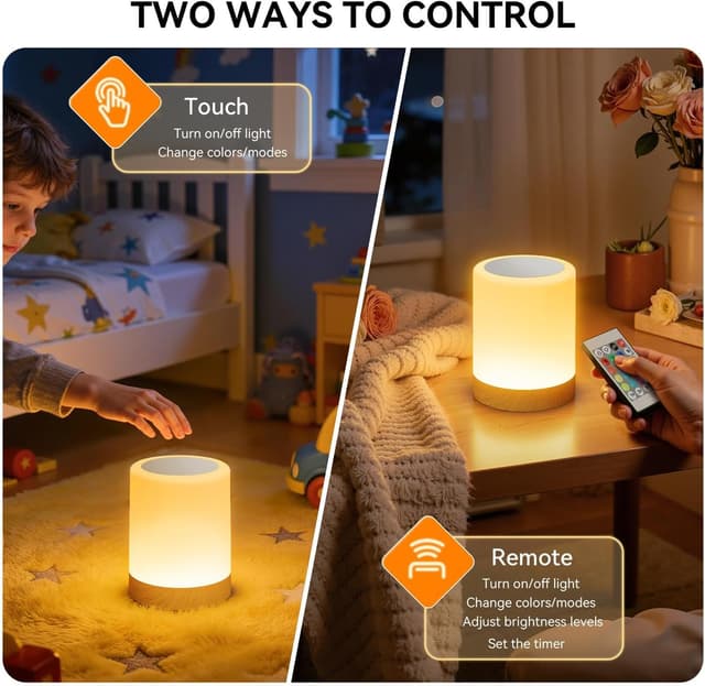 Thumbnail 5 de Auxmir Night Light 3000mAh rechargeable bedside lamp ๐