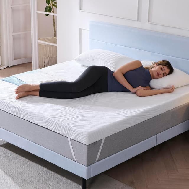 Detalle 1 de Hiimgo Surmatelas 180 x 200 x 7,5 cm en mémoire de forme gel (housse lavable)