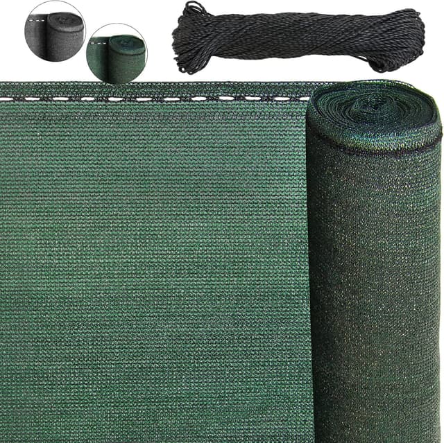 Detalle de BB Sport Sichtschutz-Zaunblende 1,5 m x 15 m Green (150 g/m²) inkl. Nylonkordel, UV-resistent