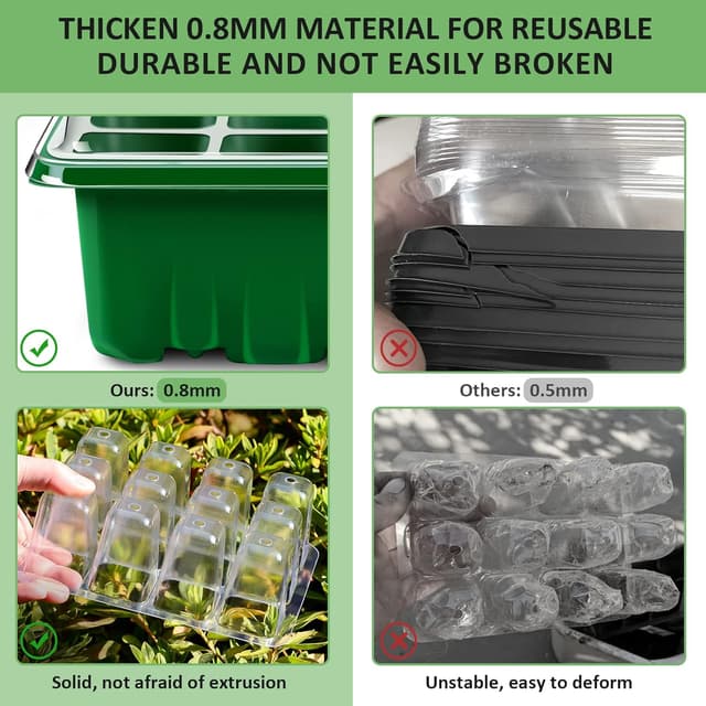 Thumbnail 2 de YAUNGEL Seed Trays 72‑cell, 6 pack 🌱