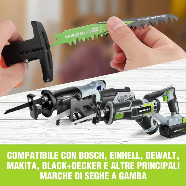 Thumbnail 3 de WORKPRO Lame per Sega 152 mm 5 pezzi