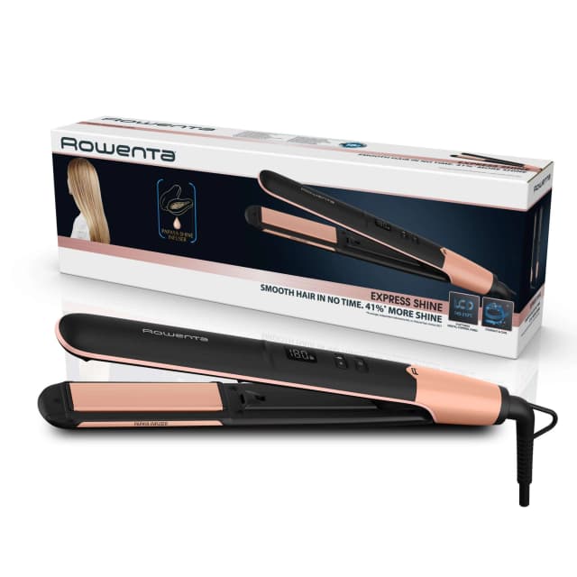 Detalle de Rowenta Express Shine — plancha de pelo 230°C