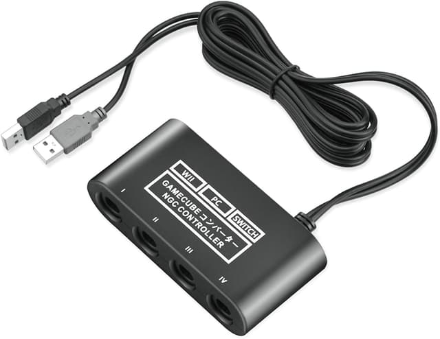 Thumbnail 6 de GameCube Controller Adapter for Nintendo Switch, Wii U, PC (Turbo & Vibration) — 180cm USB Cable