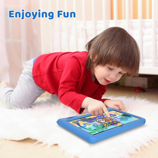 Detalle de MUISOO 10 Inch Kids Tablet (Android 14) – 16GB RAM, 128GB Storage, WiFi & Bluetooth, 5000mAh Battery