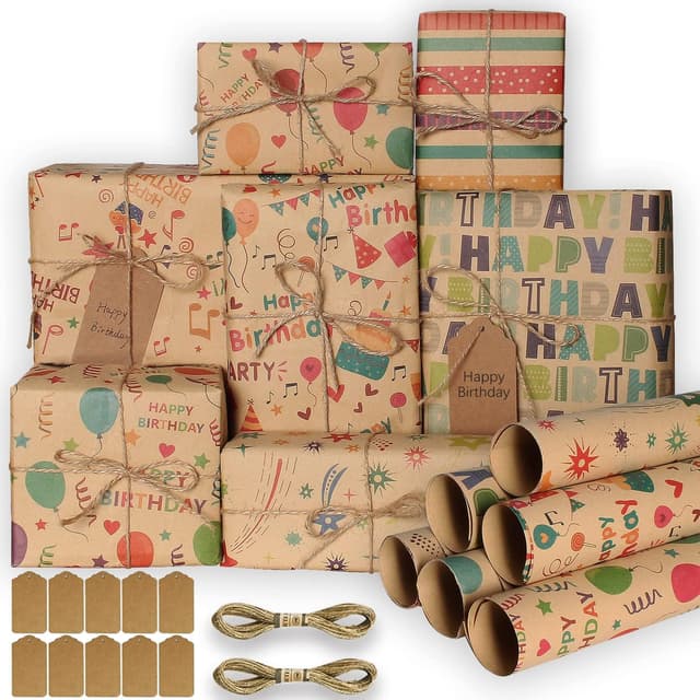 Imagen de Gift Wrapping Paper 70x50cm 6 Pack en OfertitasTOP