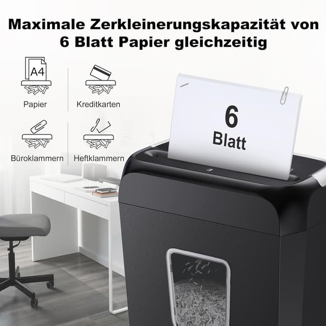 Detalle 2 de Bonsaii C237-B Aktenvernichter P-4 mit 13-Liter