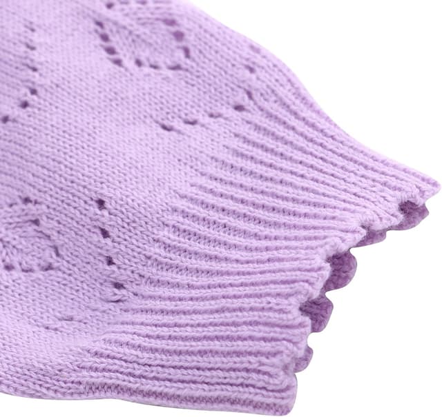 Detalle de Famuka Baby Cardigan Jacket with Buttons – soft knitted sweater for baby girls and boys