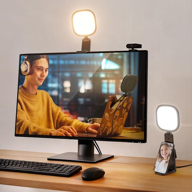 Detalle de NEEWER BASICS NL10 5-inch Monitor Light Bar with Stand, 10W Bi-Color Edge-Lit USB LED panel