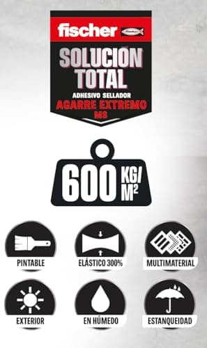 Detalle 2 de fischer Solución Total Agarre Extremo 290 ml – adhesivo MS polímero