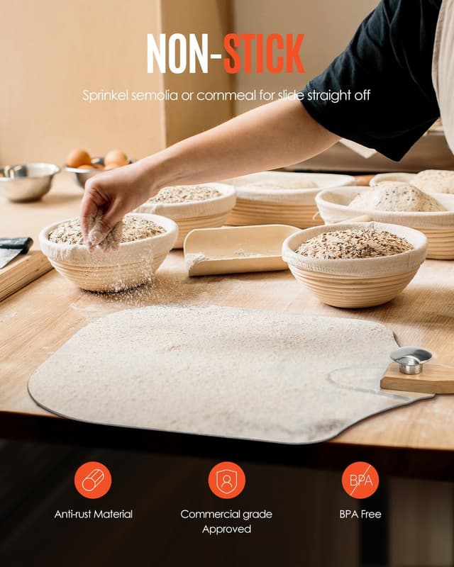 Detalle 2 de Mooues Pizza Peel 12x25 Aluminum