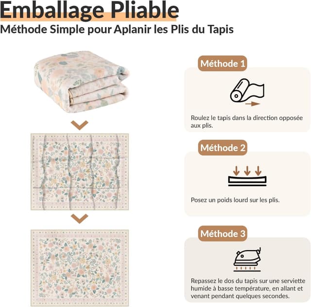 Detalle 2 de INOVADAY tapis 120x180 floral bohème