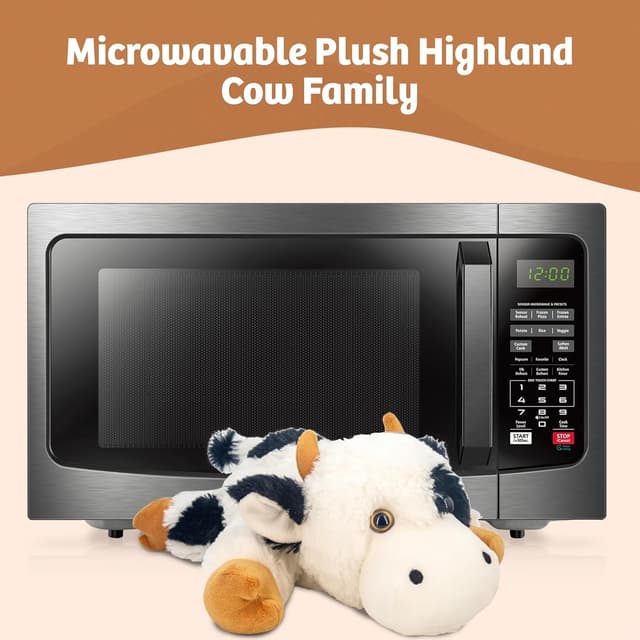 Thumbnail 6 de Marysun Microwaveable Heated Cow Stuffed Animal – weighted plush heating pad gift