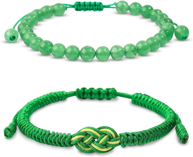 Detalle de Natürlicher grüner Jade Armreif 8 mm