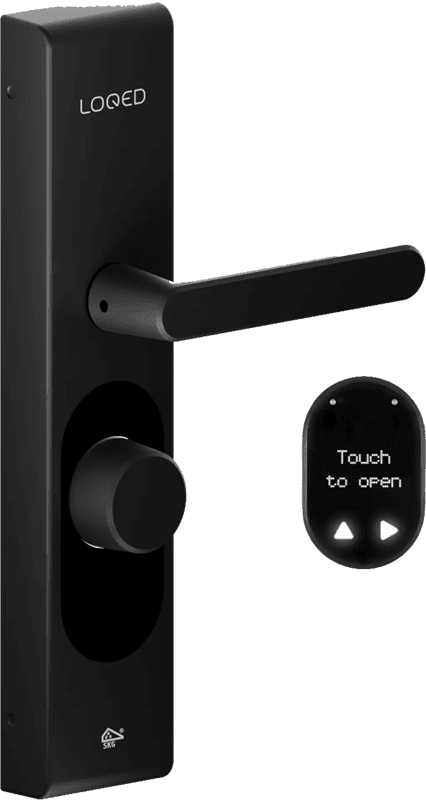 Detalle de LOQED Touch Smart Lock Schwarz für Haustür