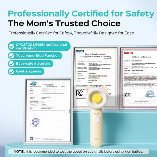 Detalle de COSLUS C50 Baby Nagelfräser 16-in-1