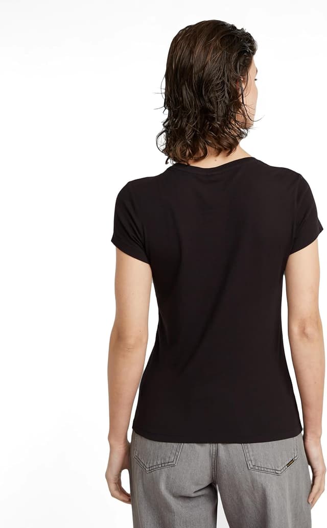 Detalle de G-Star Women’s Moto Slim U-Neck Top (short-sleeve comfort stretch)