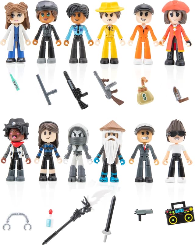 Detalle 2 de Geheimnisvolle Figur von Roblox – DevSeries-Anhänger (7,5 cm) im 8er-Set