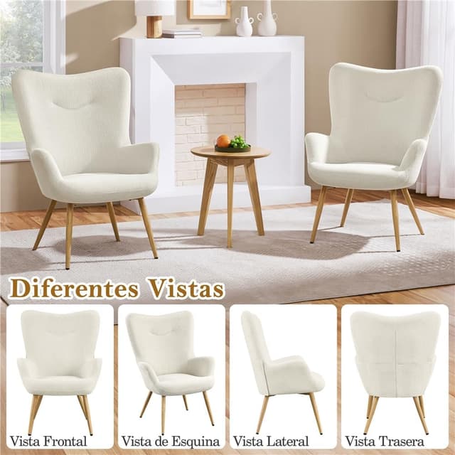 Thumbnail 6 de Yaheetech Butaca de Salón Plegable 136kg