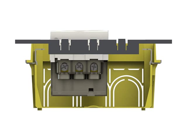 Detalle de 4box P40 USB 3.0 presa Schuko con USB-C compatibile Bticino LivingLight Bianca