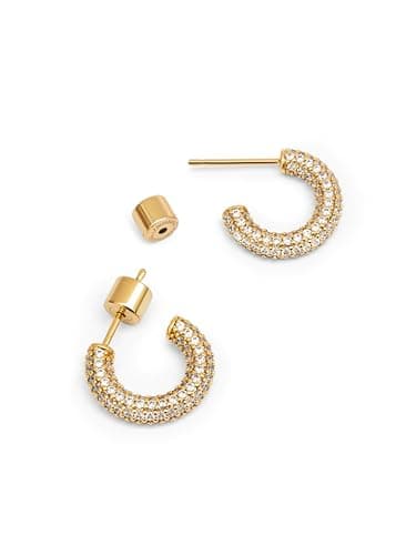 Detalle de SINGULARU Pendientes Aro Vida, baño oro 18Kt 💍