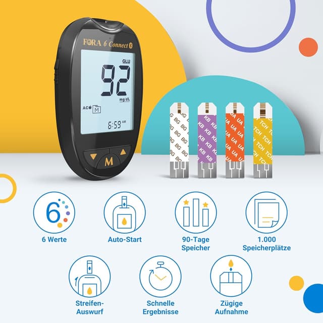 Thumbnail 6 de FORA 6 Connect Messgerät für Glukose