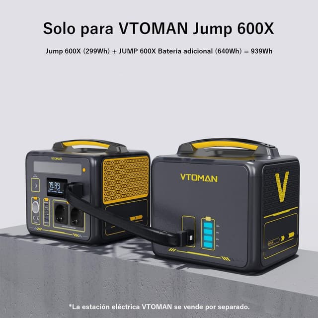 Detalle 2 de VTOMAN Jump 600X Batería Adicional 640Wh