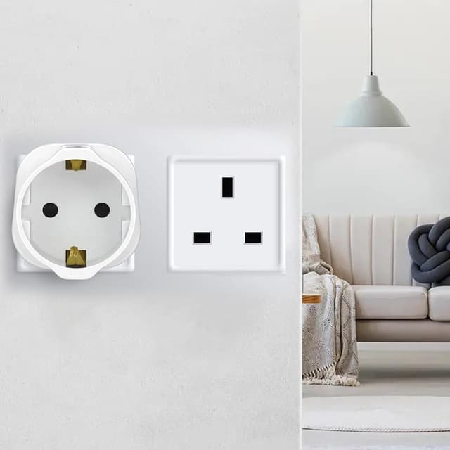 Thumbnail 6 de European to UK plug adapter 2 pack 13A