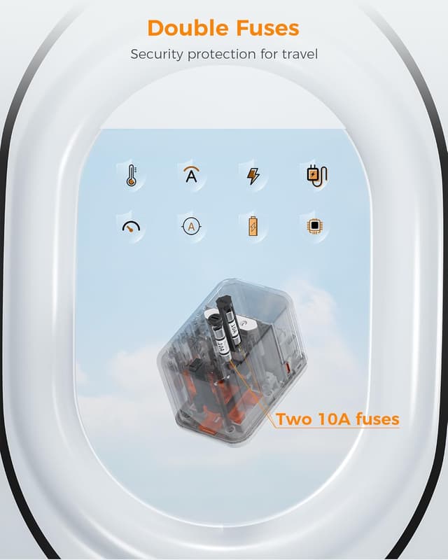 Thumbnail 4 de TESSAN 65W GaN Adattatore Universale da Viaggio