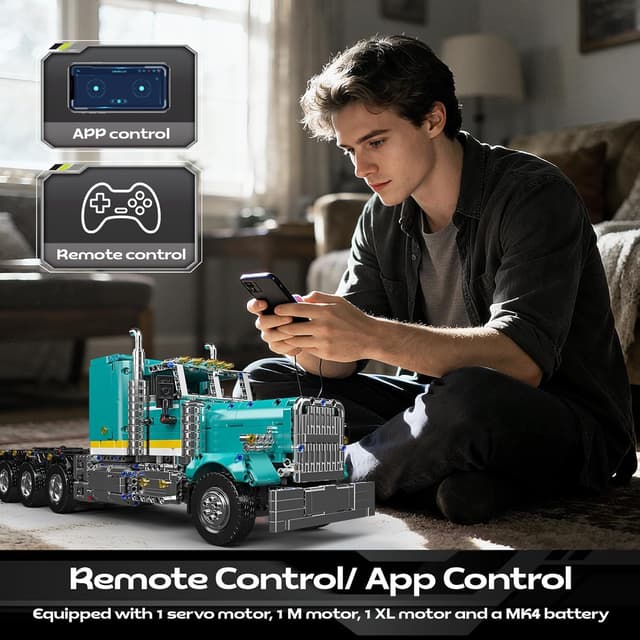 Detalle de Mould King 13201 Technique Camion américain – ensemble de construction 2064 pièces