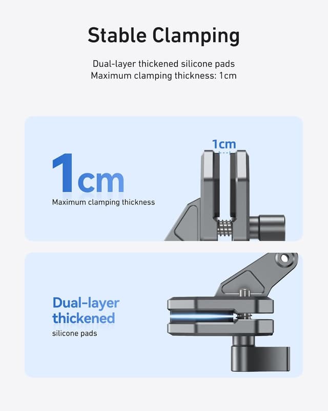 Thumbnail 4 de TELESIN Soporte aluminio para parabrisas 360°