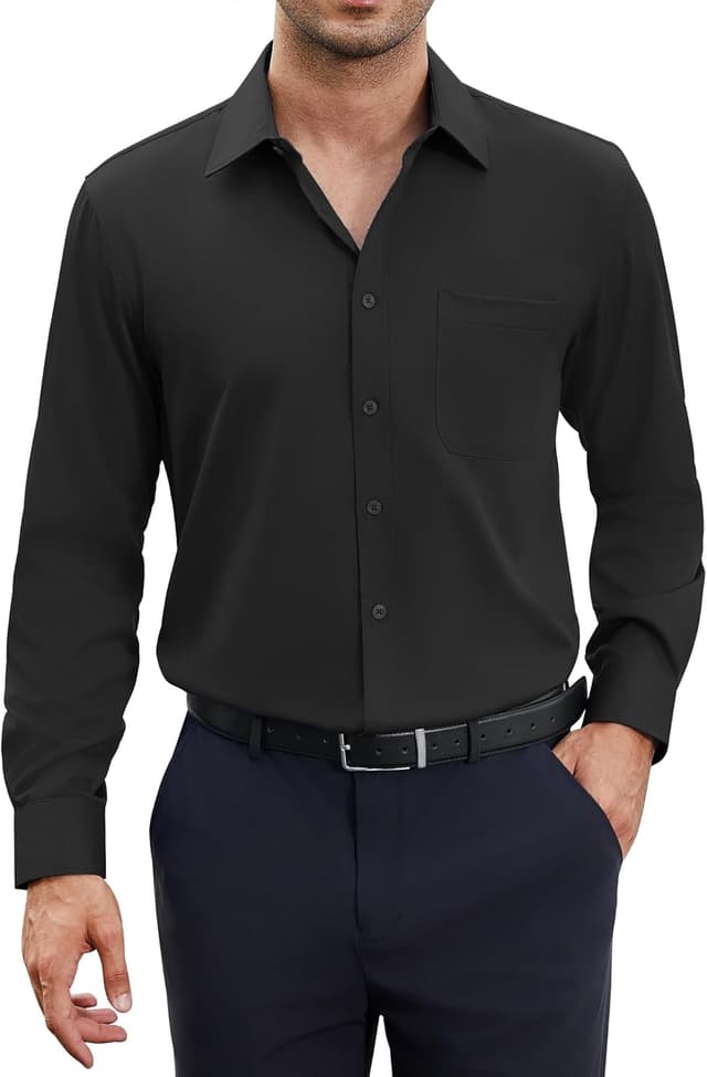 Detalle de siliteelon Regular Fit Bügelfrei Hemden langarm