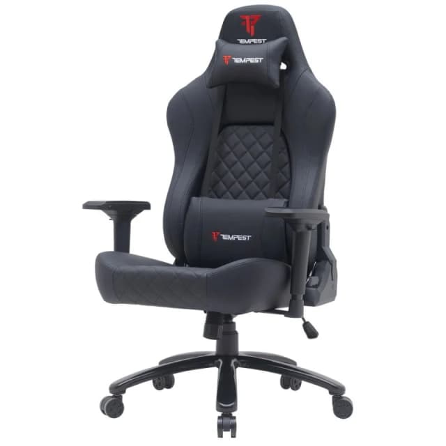 Detalle de Tempest Thickbone Silla Gaming hasta 250kg Negra con reposabrazos 4D