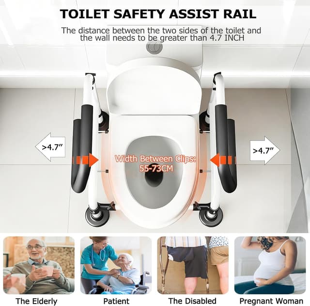 Thumbnail 5 de NJUN Toilet Frame 350 lb Capacity