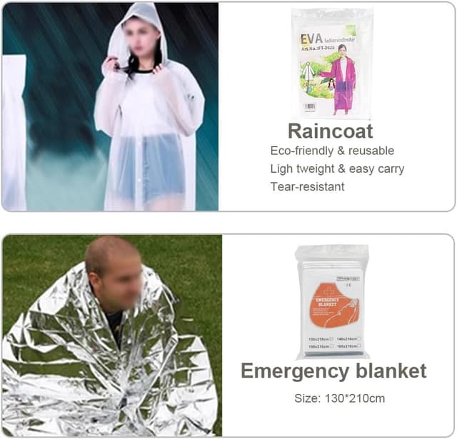 Detalle de Car Emergency Breakdown Safety Kit 13-in-1