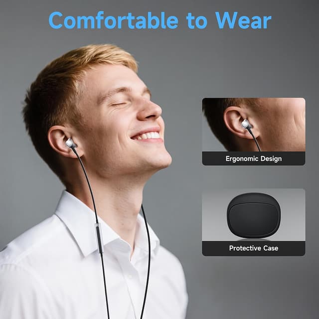 Thumbnail 6 de suohong USB‑C Kopfhörer mit Kabel (MFi) inkl. Mikrofon & Lautstärkeregler – In‑Ear für iPhone & iPad