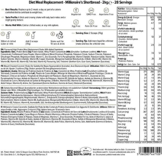 Thumbnail 3 de THE PROTEIN WORKS Galleta Millionaire’s 🍫🧁 2kg