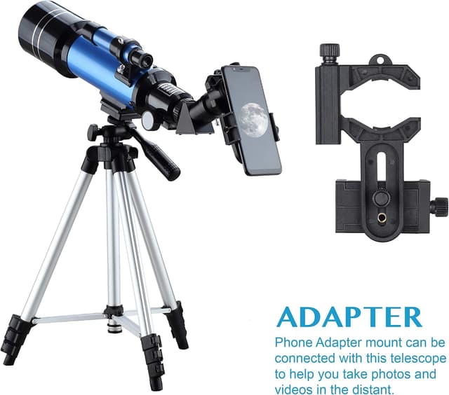 Thumbnail 6 de AOMEKIE telescopio astronomico 70 mm con lunghezza focale 400 mm, oculari K6/K25 e supporto telefono