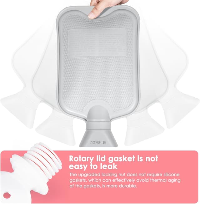 Detalle 2 de BOLEi Wärmflasche 2L mit Kängurutasche