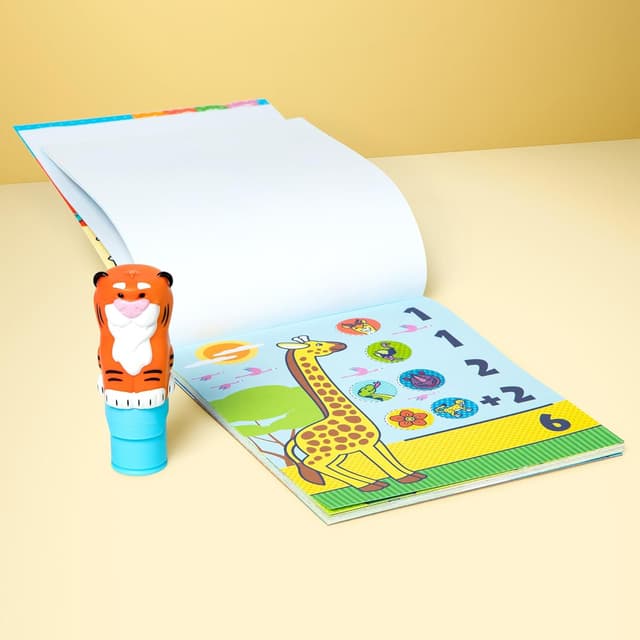 Detalle 2 de Melissa & Doug Sticker Wow Stempel-Set Tiger mit 300 Stickern