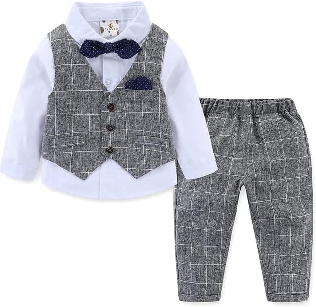 Imagen de famuka Baby Boys Tuxedo Suit Set en OfertitasTOP