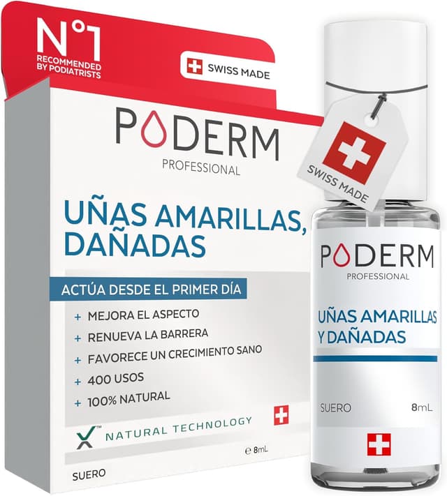 Detalle de PODERM Uñas Amarillas y Dañadas