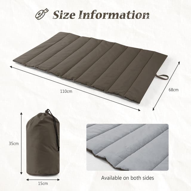 Detalle de UNIKOME Cuccia grande pieghevole impermeabile per cani e gatti (110x68 cm, marrone+grigio)