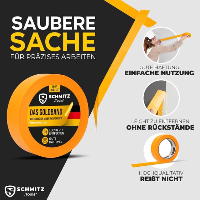Thumbnail 1 de SCHMITZ.Tools Goldband Abklebeband 30mm x 50m
