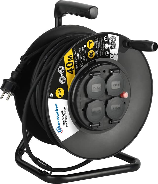 Imagen de Electraline 208678 Enrouleur électrique professionnel 40m en OfertitasTOP