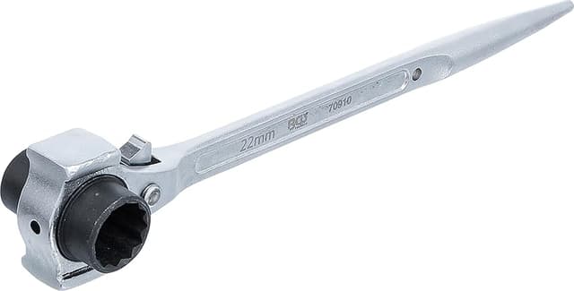 Detalle de BGS 70910 | Carraca Scaffolding 3 en 1 ⚙️ 19 x 22 mm