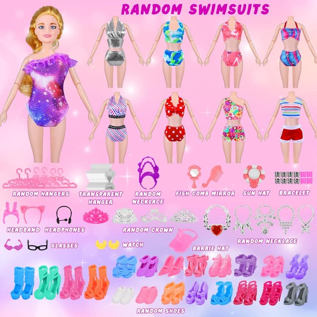 Thumbnail 4 de 135-Pc Doll Clothes Set